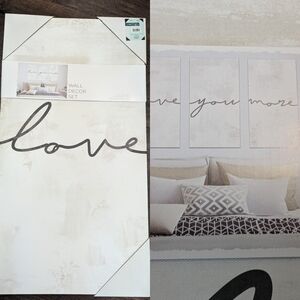 Brand New- "Love You More" 3 pc Signage